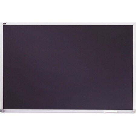 Quartet Chalk Board, Porcelain, Aluminum Frame, 3'x2', Black QRTPCA203B